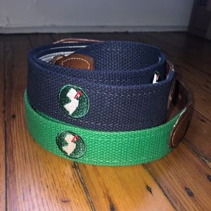 YRI NJ Leather Golf Belts - 2 pieces, Sz 38